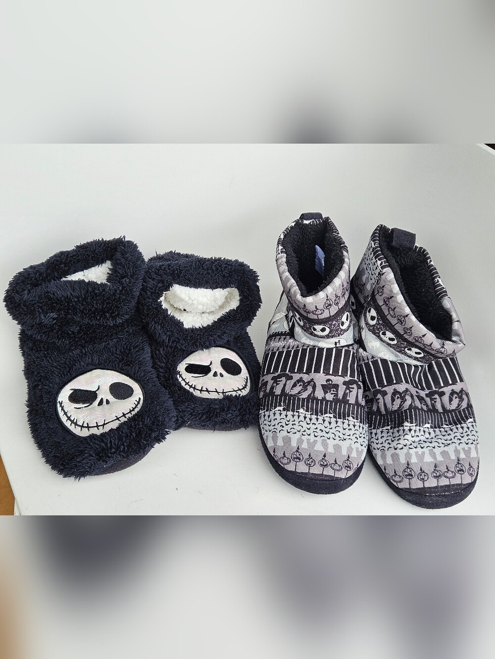 Lot Of 2 Nightmare Before Christmas Slippers